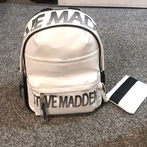 White Steve Madden backpack!